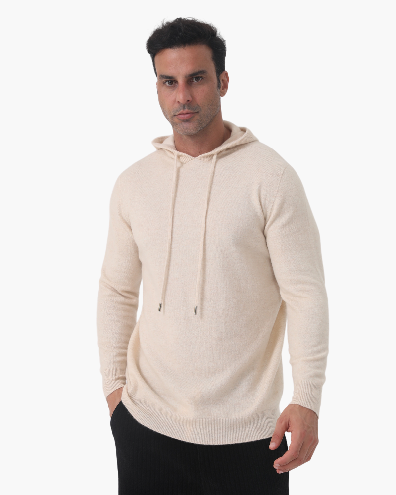 100% CASHMERE HOODIE