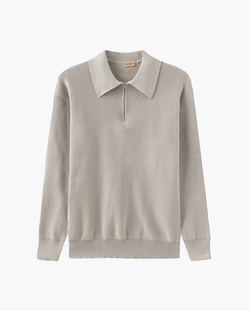 CESARE HALF ZIP SWEATER