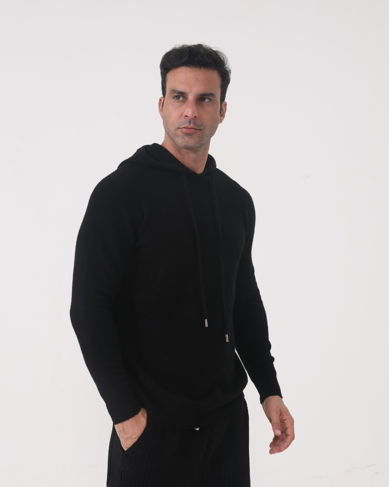 100% CASHMERE HOODIE