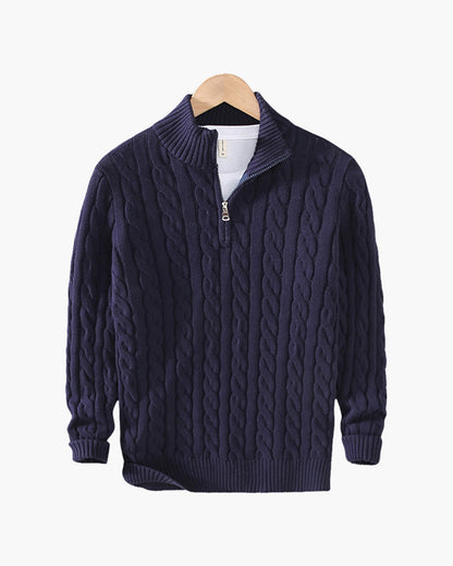 VERBIER HALF ZIP SWEATER