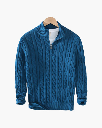 VERBIER HALF ZIP SWEATER