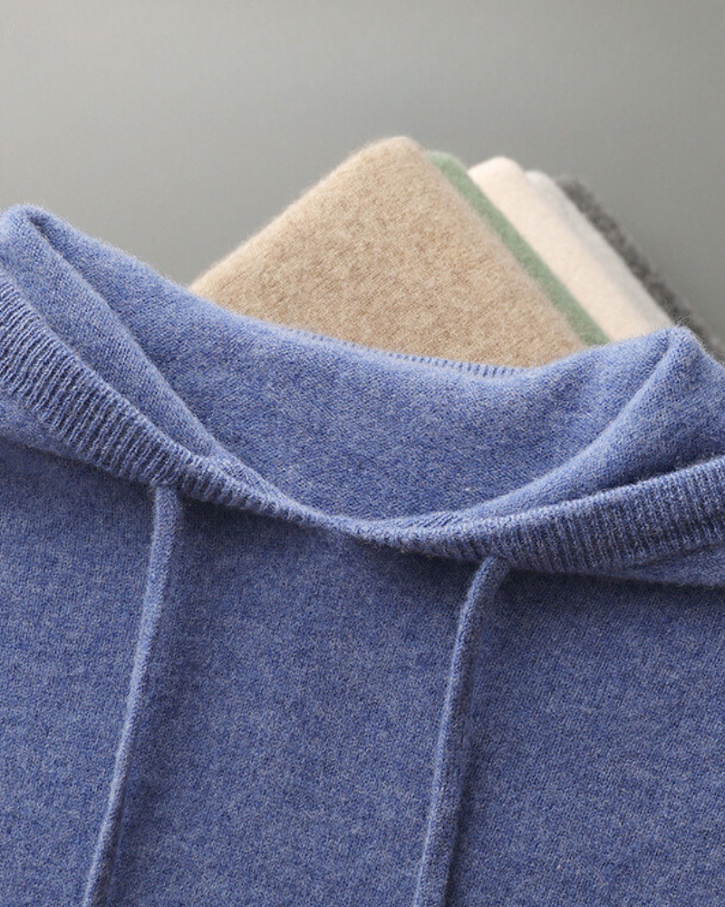 100% CASHMERE HOODIE