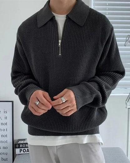 CESARE HALF ZIP SWEATER