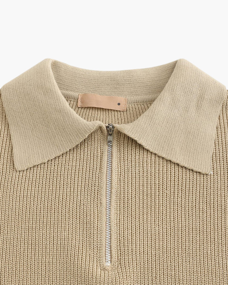 CESARE HALF ZIP SWEATER
